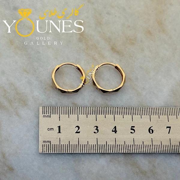 گوشواره طلا حلقه ای لاو کارتیر